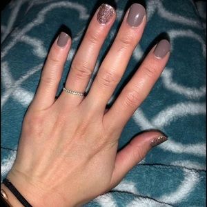 Diamond wedding band.